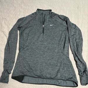 Nike Women's Charcoal Long Sleeve Performance Tee